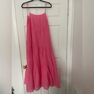 Velvet by Graham and Spencer pink midi dress